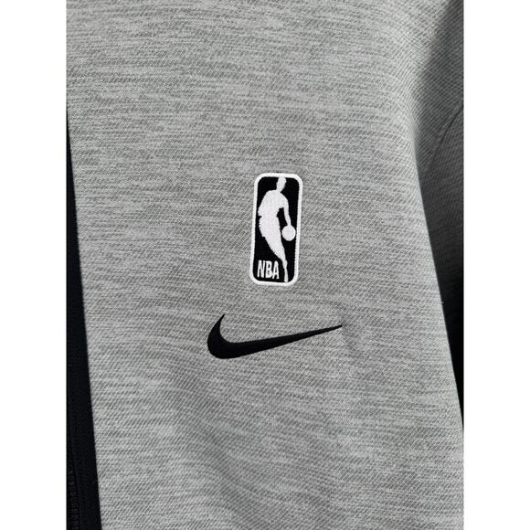 Nike NBA 76er’s Showtime Therma Flex Zip up Hoodie Mens Large Grey Dri Fit - Picture 6 of 12
